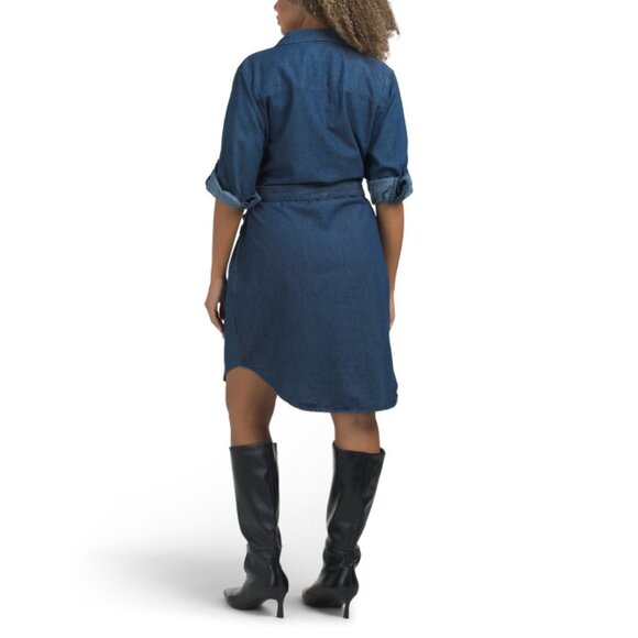 DASH Medium Wash Dash-o Cell Mini Dress - Picture 2 of 2